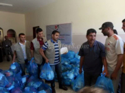 بالصور: تبرعات أهالي يافا تصل إلى الأسر المحتاجة في قطاع غزة